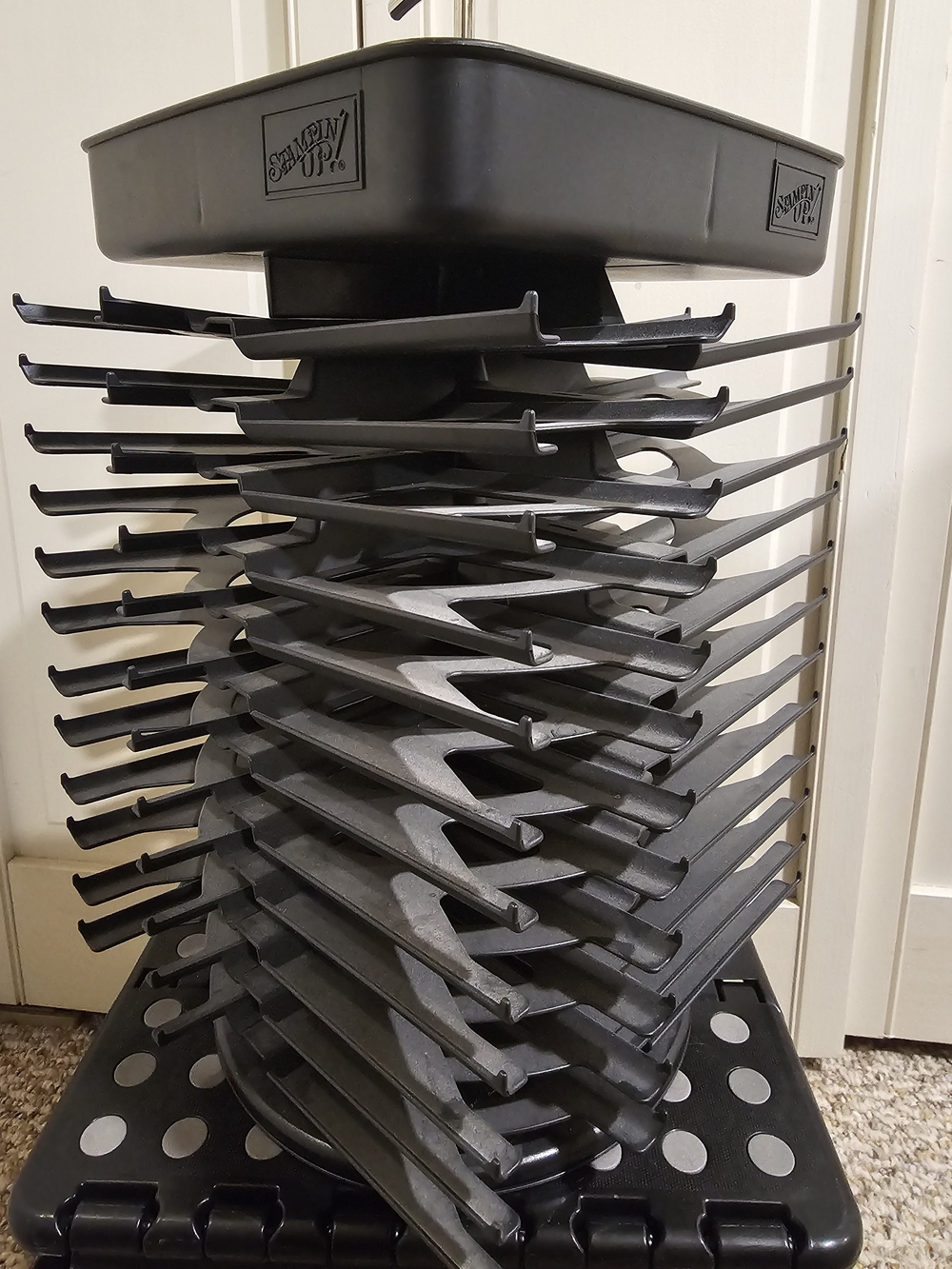 Stampin' Up! Black Stacked Multi-Slot Ink Pad Organizer Tower